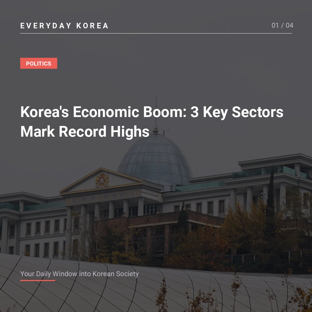 Korea’s Economic Boom: 3 Key Sectors Mark Record Highs