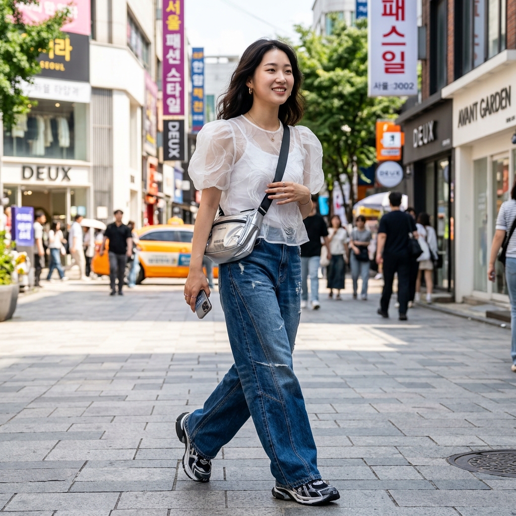 Seoul Sheer and Brut Denim Trend